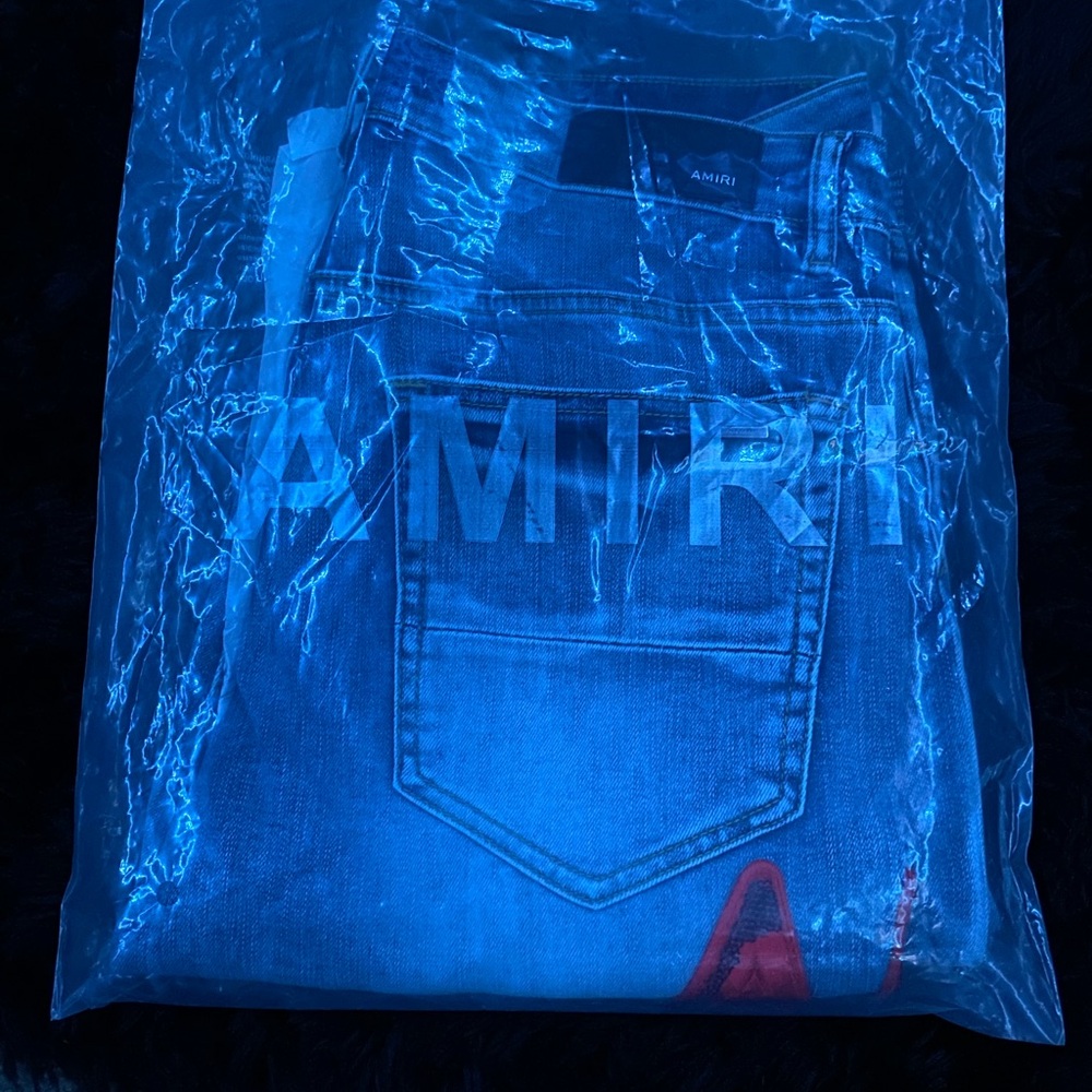 AMIRI Blue Dress Pants Elegant Design